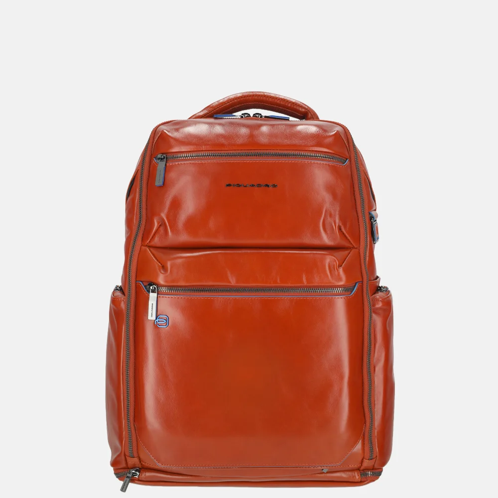 Piquadro Blue Square Laptop Rugzakken oranje en blauw